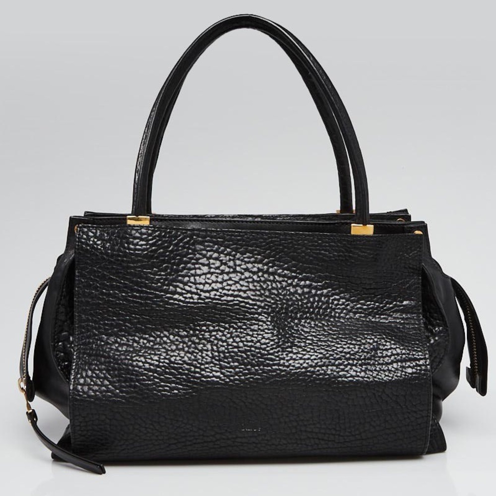 Chloe Dree Large Leather Black Tote